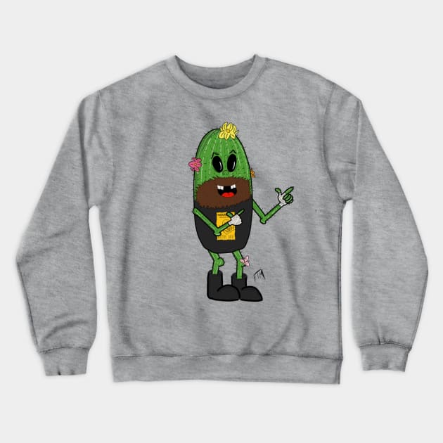 A Cactus Named Jack Crewneck Sweatshirt by Foxtrotmadlyart